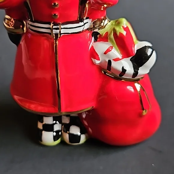 Mackenzie Childs Santa Salt and Pepper Shakers - Picture 6 of 9